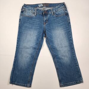 Bullhead‎ Jeans Womens 7 Juniors Venice Skinny Crop Capri Denim